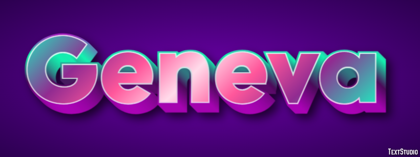 Geneva Texteffekt