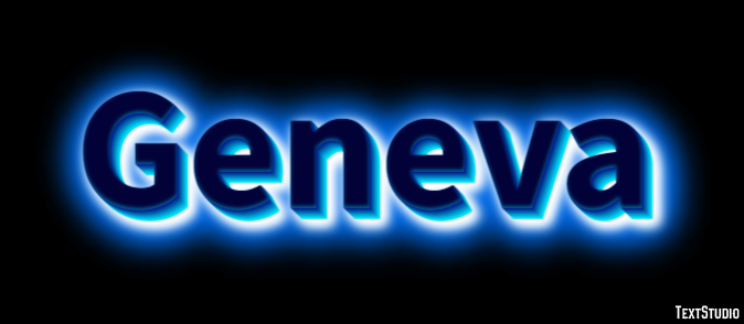 Geneva Texteffekt