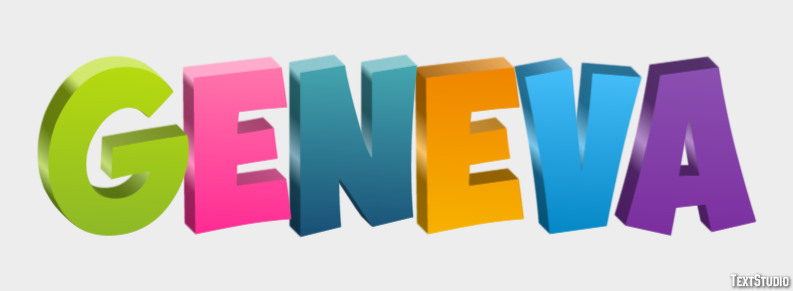 Geneva Texteffekt