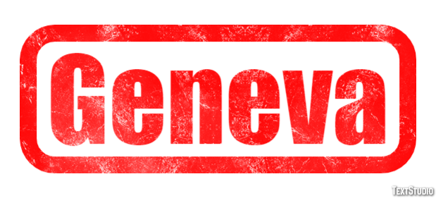 Geneva Texteffekt