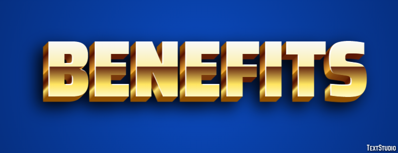 Benefits Efeito de texto