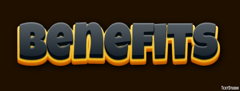 Benefits Efeito de texto