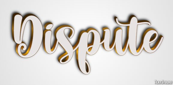 Dispute Text Effect