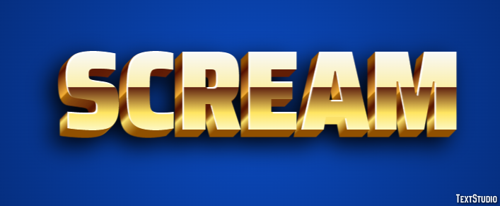 Scream Text Effect