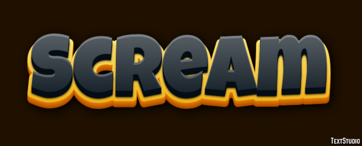 Scream Text Effect