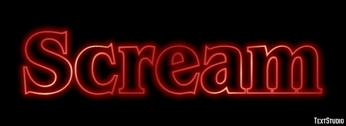 Scream Text Effect