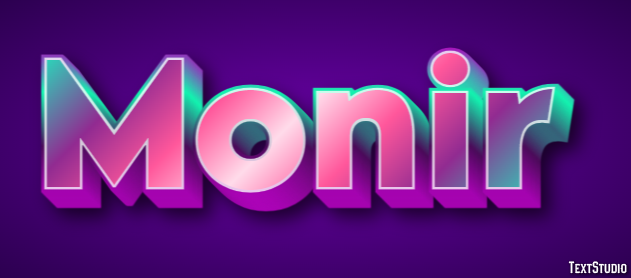 Monir Text effect