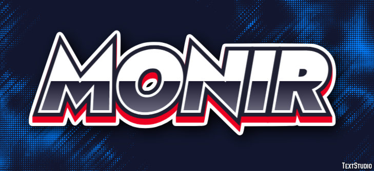 Monir Text effect