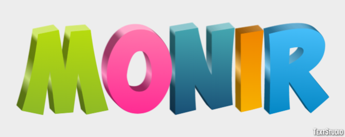 Monir Text effect
