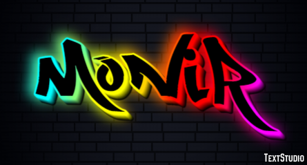 Monir Text effect