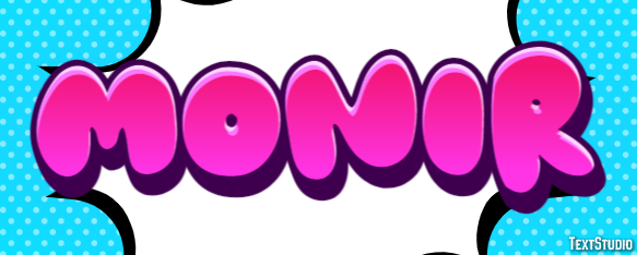 Monir Text effect