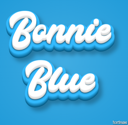 Bonnie Blue Text effect