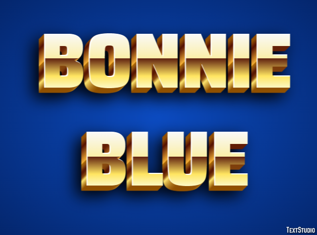 Bonnie Blue Text effect