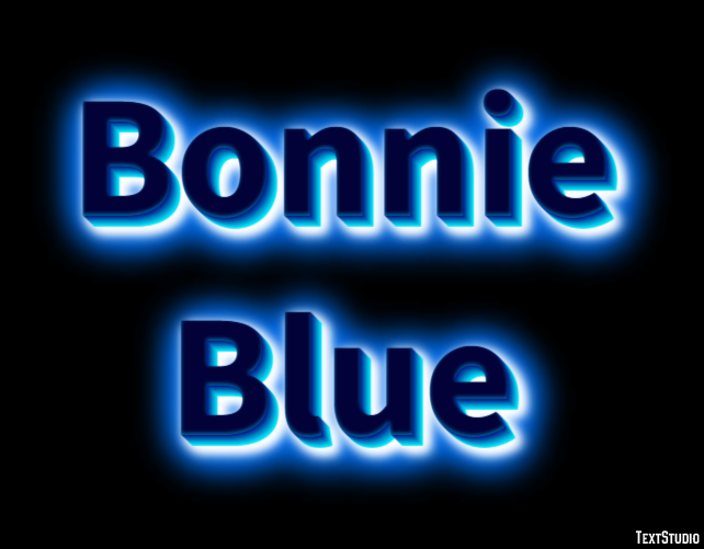 Bonnie Blue Text effect