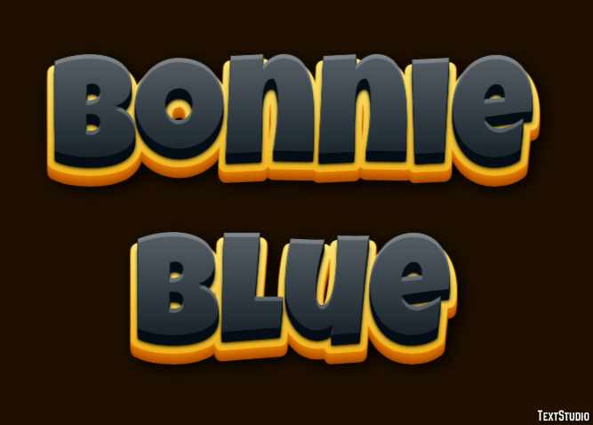 Bonnie Blue Text effect