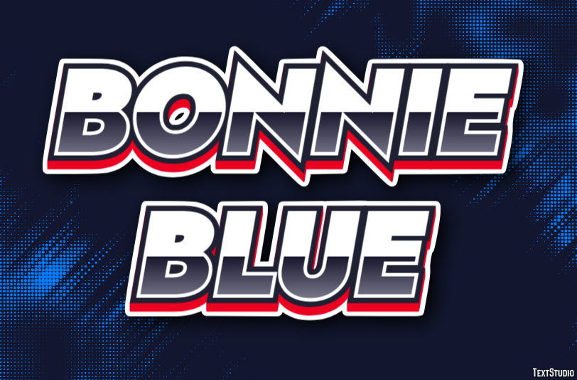 Bonnie Blue Texteffekt