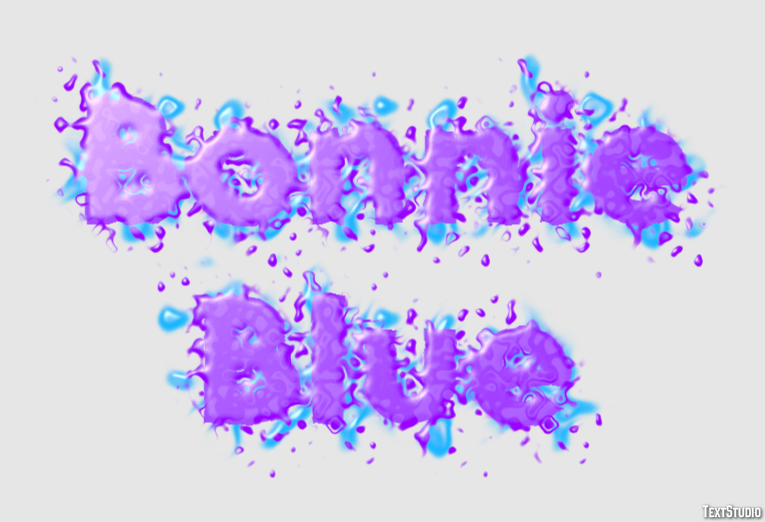 Bonnie Blue Texteffekt