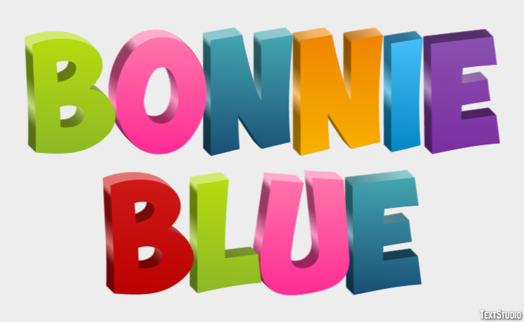 Bonnie Blue Text effect