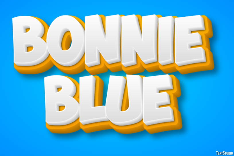 Bonnie Blue Text effect