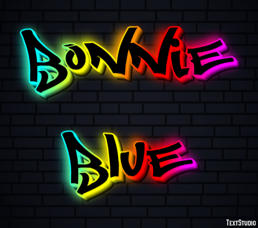 Bonnie Blue Text effect