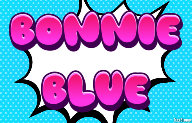 Bonnie Blue Text effect