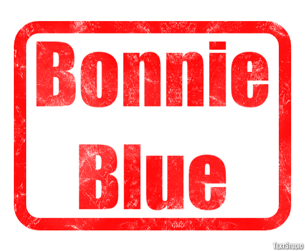 Bonnie Blue Texteffekt