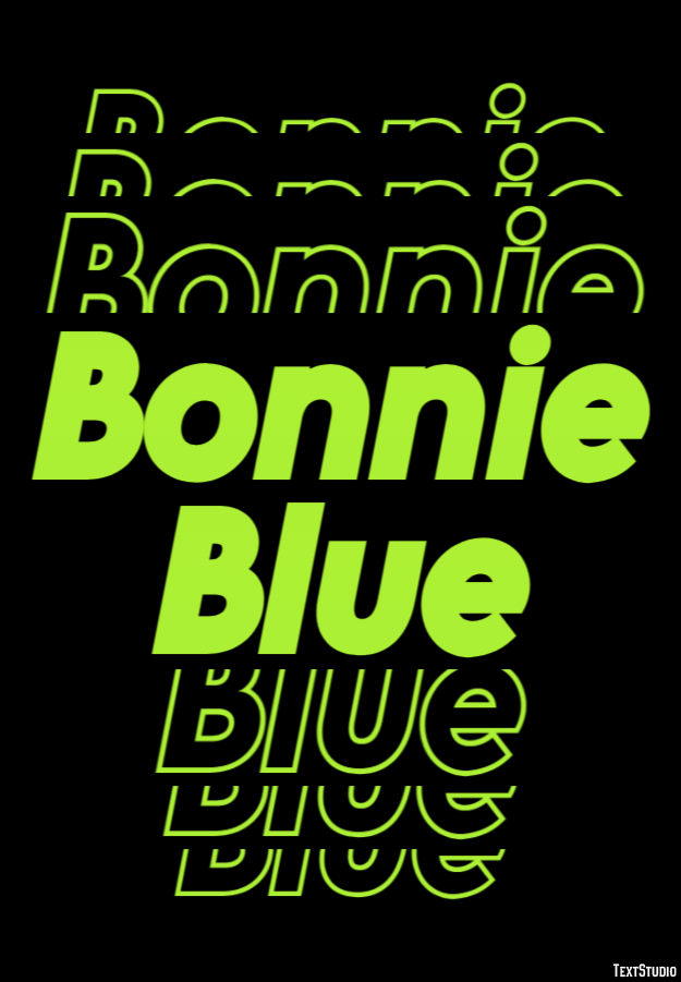 Bonnie Blue Text effect