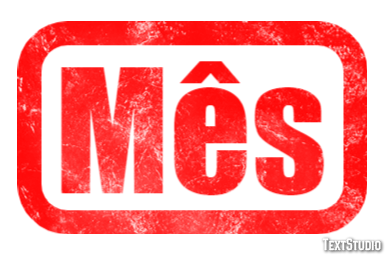Mês Efeito de texto
