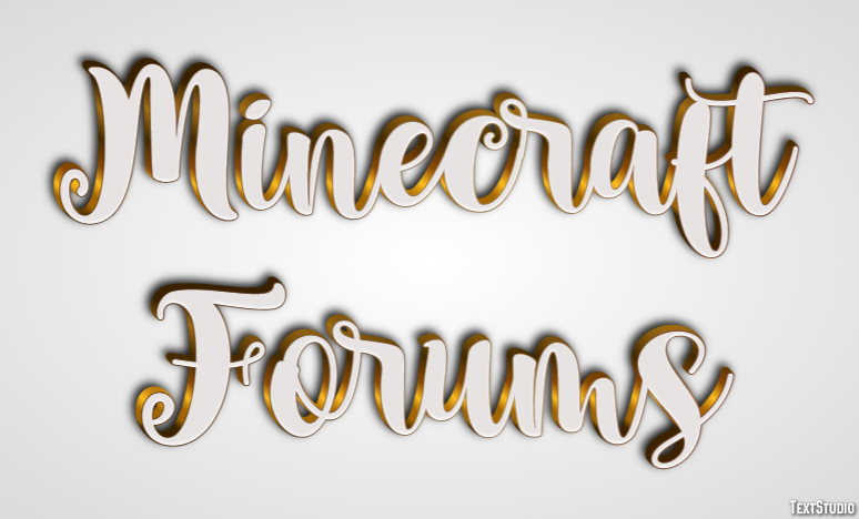Minecraft Forums Efeito de texto