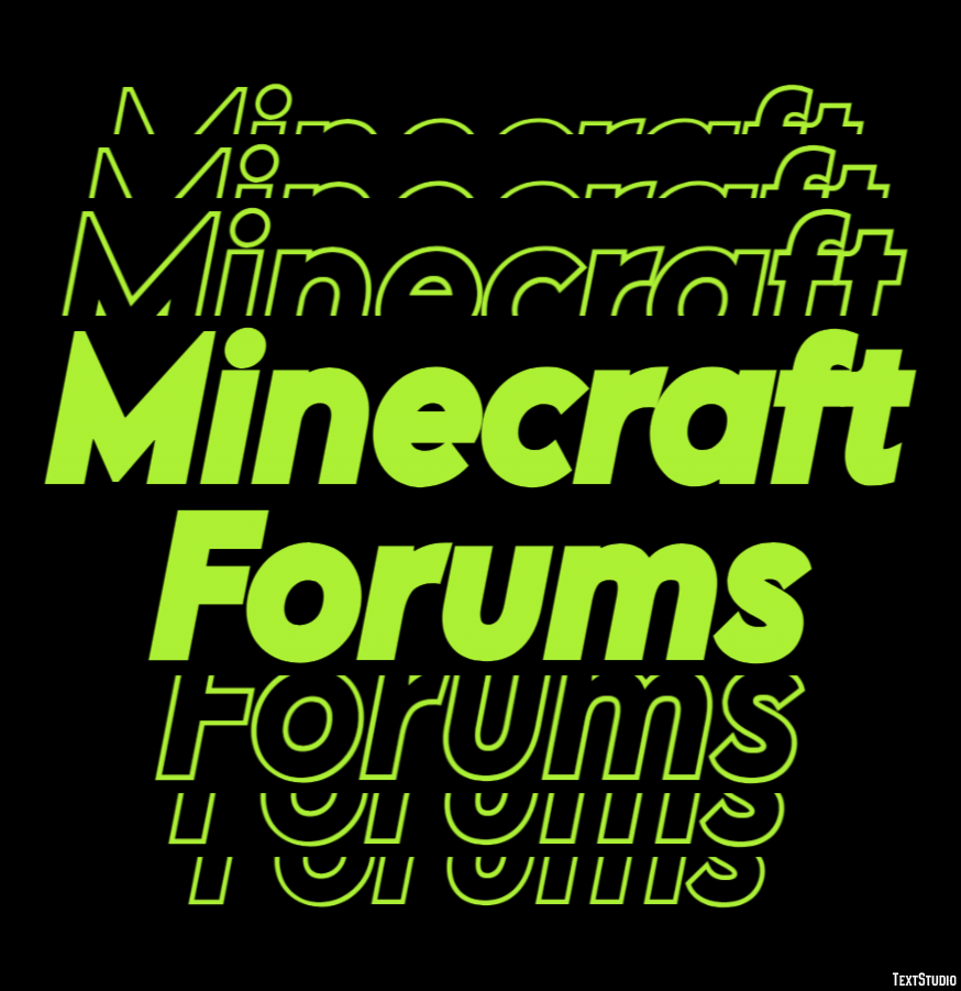 Minecraft Forums Tekst Effect