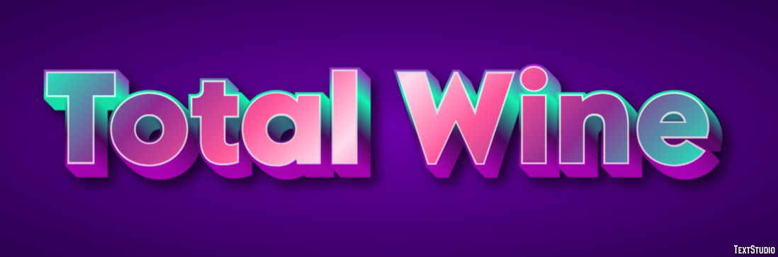 Total Wine Text effect