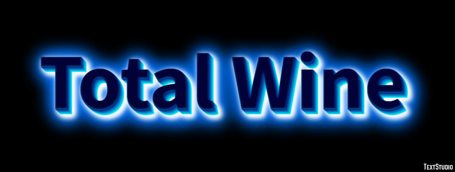Total Wine Text effect