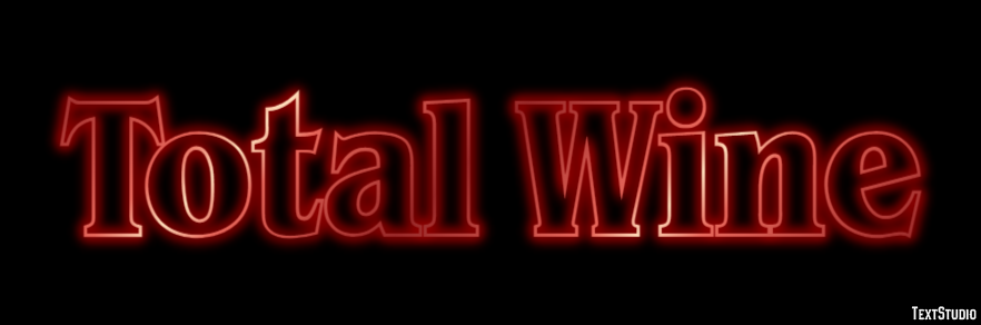 Total Wine Text effect