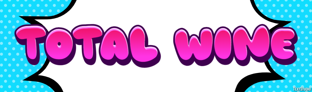 Total Wine Text effect