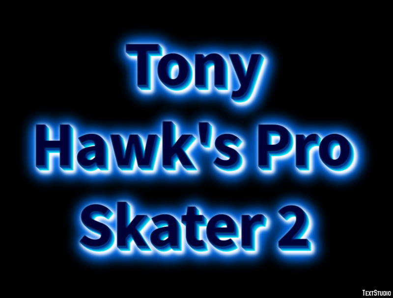 Tony Hawk's Pro Skater 2 Effetto testo