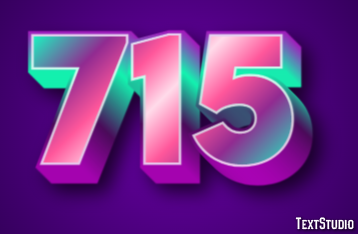 715 Text Effect