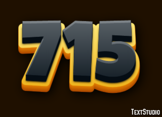 715 Эффект текста