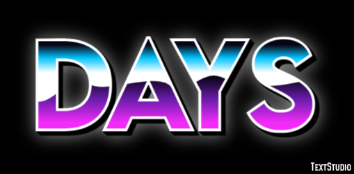 Days Text Effect