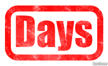 Days Text Effect