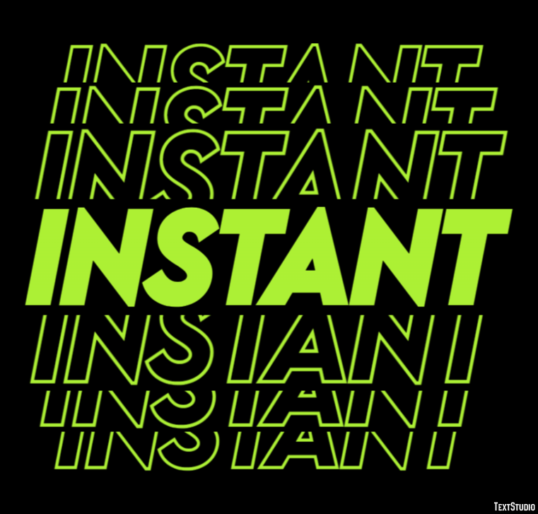 Instant Effet de texte