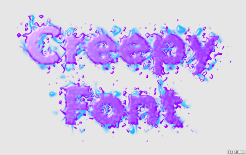 Creepy Font Efeito de texto