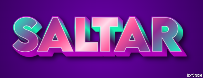 Saltar Efekt tekstowy