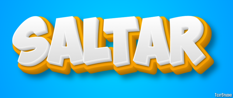 Saltar Efekt tekstowy