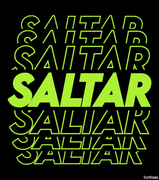 Saltar Efekt tekstowy