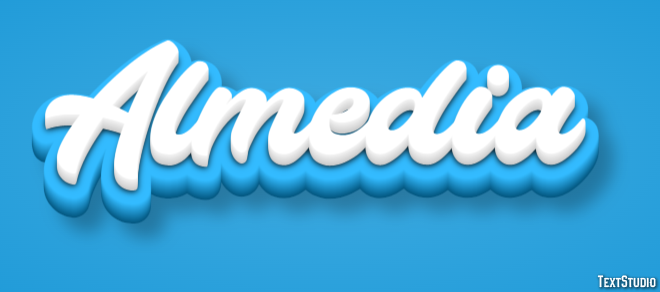 Almedia Эффект текста