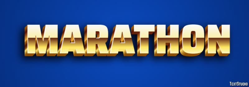 Marathon Efeito de texto