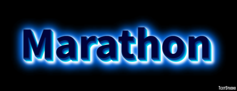 Marathon Efekt tekstowy