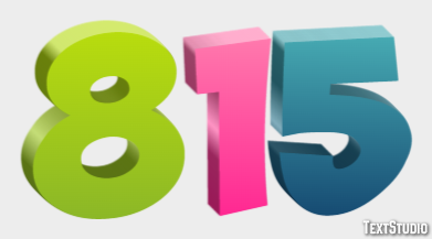 815 Text Effect