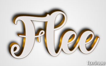 Flee Text Effect