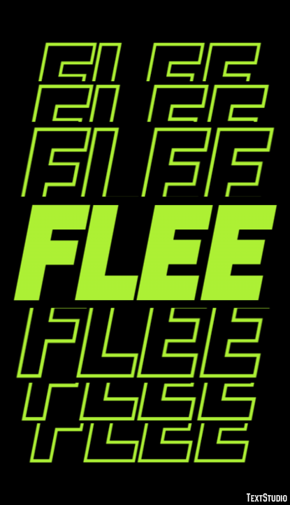 Flee Text Effect